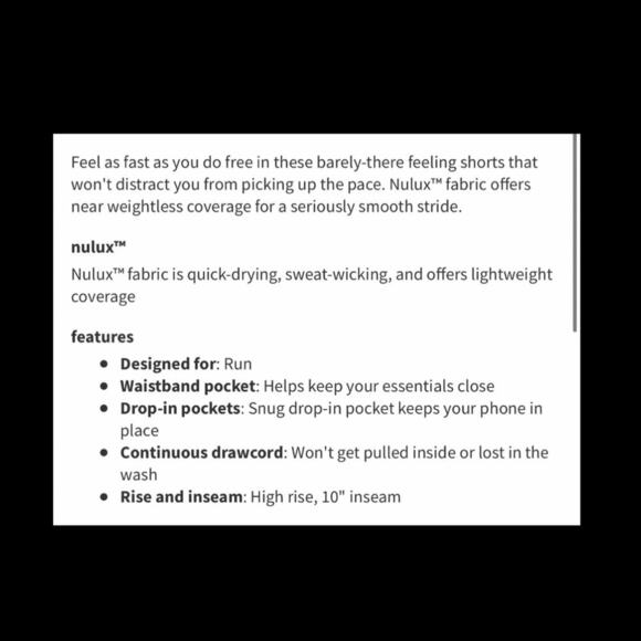 Lululemon Fast & Free Shorts 10” - Picture 7 of 12